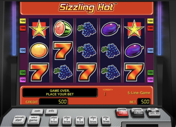 Игровой автомат «Sizzling Hot» в казино Вулкан Вегас