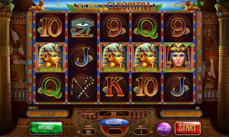 Игровой автомат «Riches of Cleopatra» в казино Вулкан