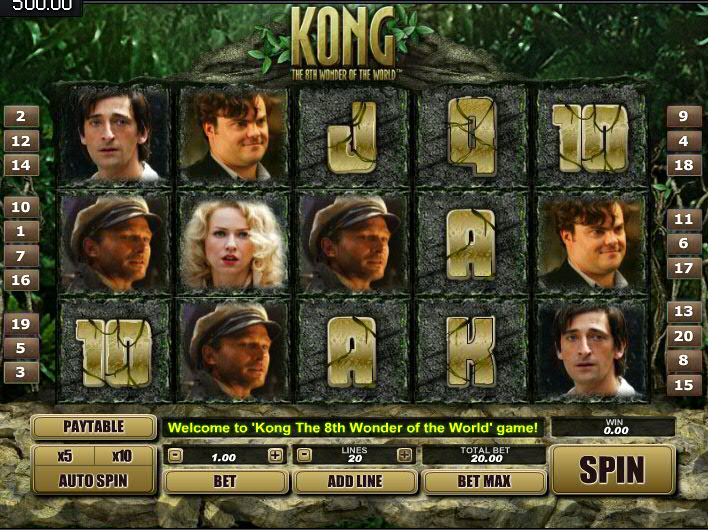 Играйте в слоты «King Kong» в казино Вулкан Неон